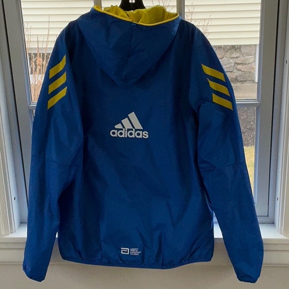 NWT Adidas Blue Boston Marathon Jacket - Picture 2 of 2